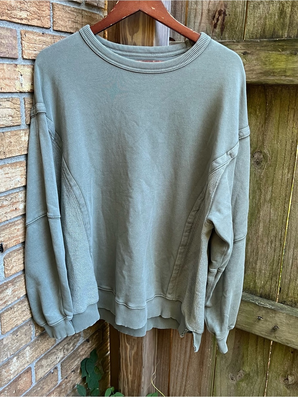 Aerie Oversized Sage Green Crewneck Sweatshirt